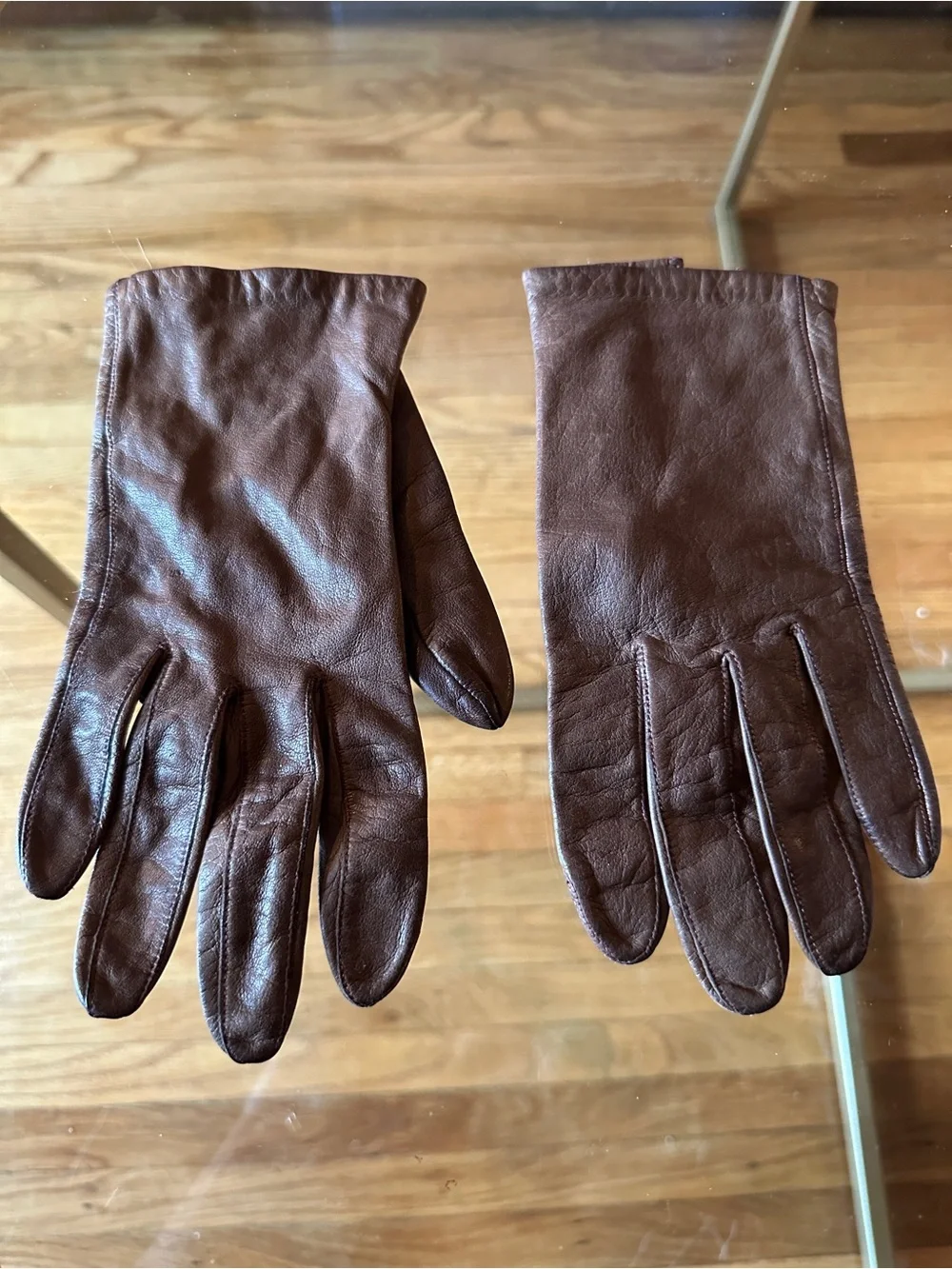 Vintage Women's Brown Leather Gloves